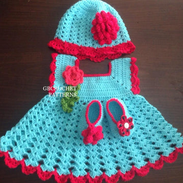 Pinafore Turquoise dress set