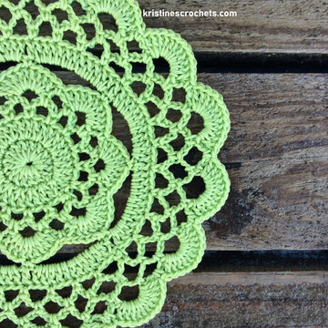 Rustic Flower Doily Written Pattern