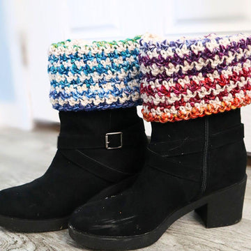 Frost Blossom Boot Cuffs