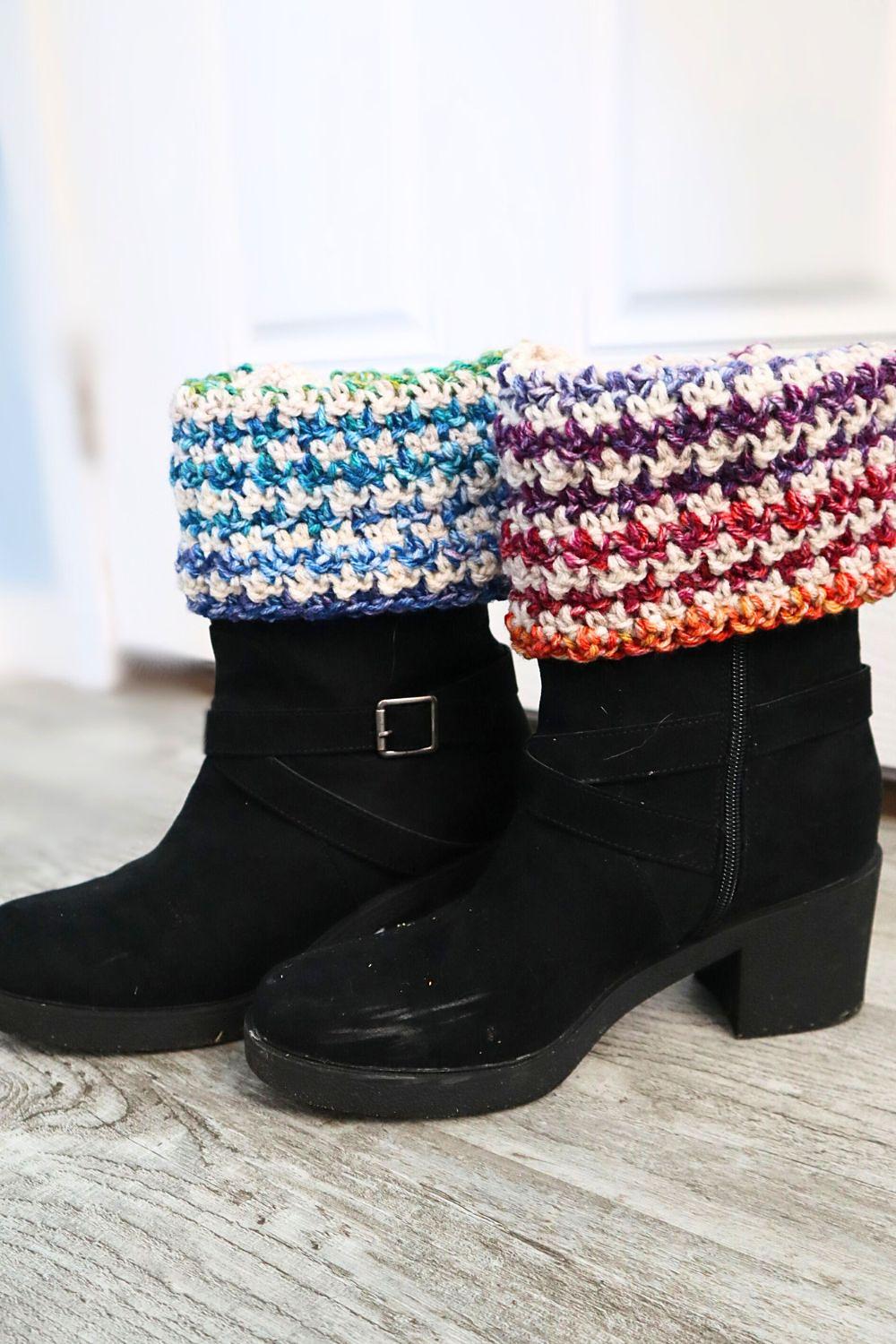 Frost Blossom Boot Cuffs
