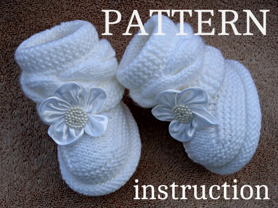 Knitting PATTERN Baby Booties Sofia