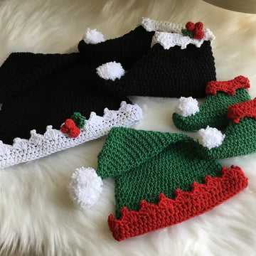 Elf Bootie & Hat Set N 336