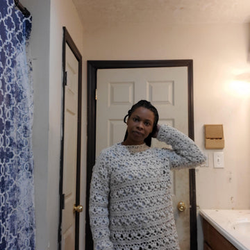 Oversized Puff Stitch Sweater