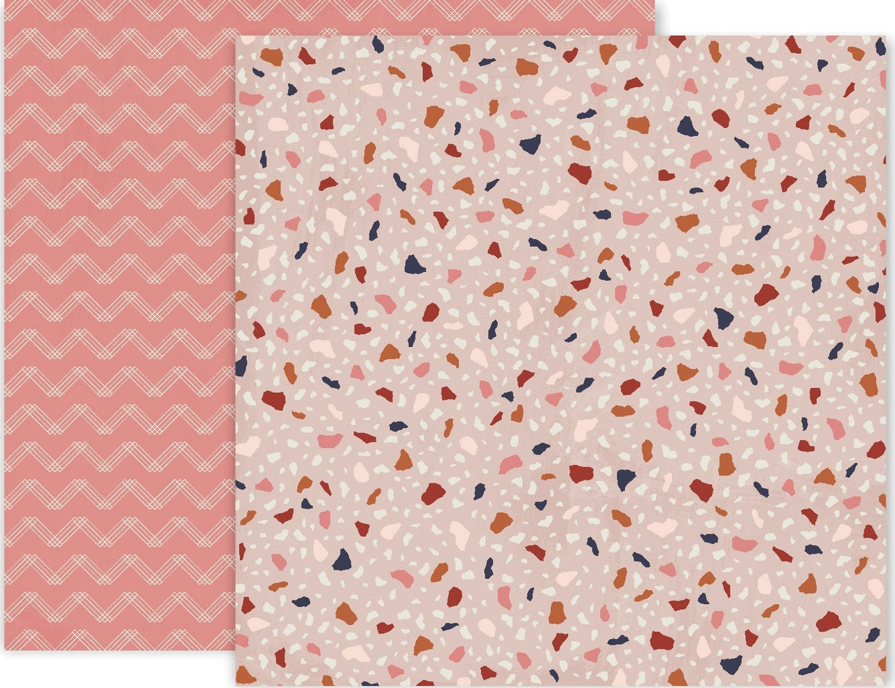 American Crafts Again & Again Double-Sided Cardstock 12"X12" 25/Pkg - #6