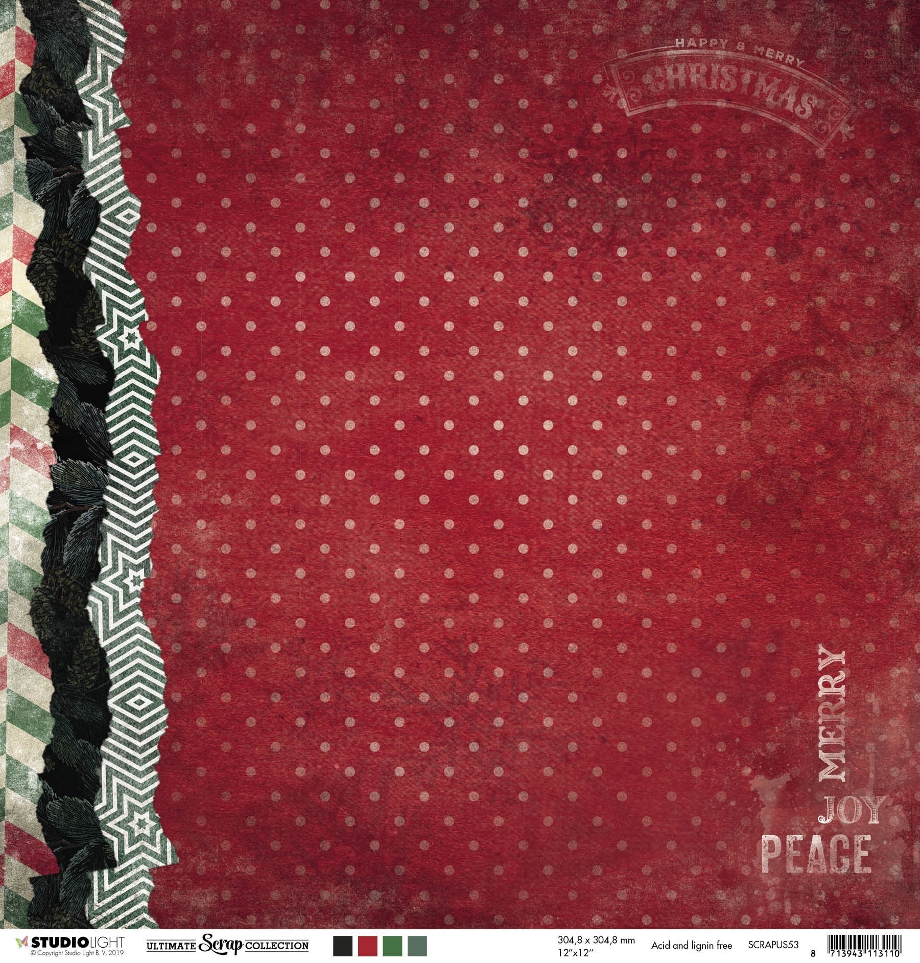 Studio Light Ultimate Scrap Collection Double-Sided Cardstock 12"X12" 10/Pkg - NR. 53