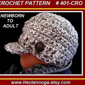 401-CRO, Newsboy Hat, Baby to Adult