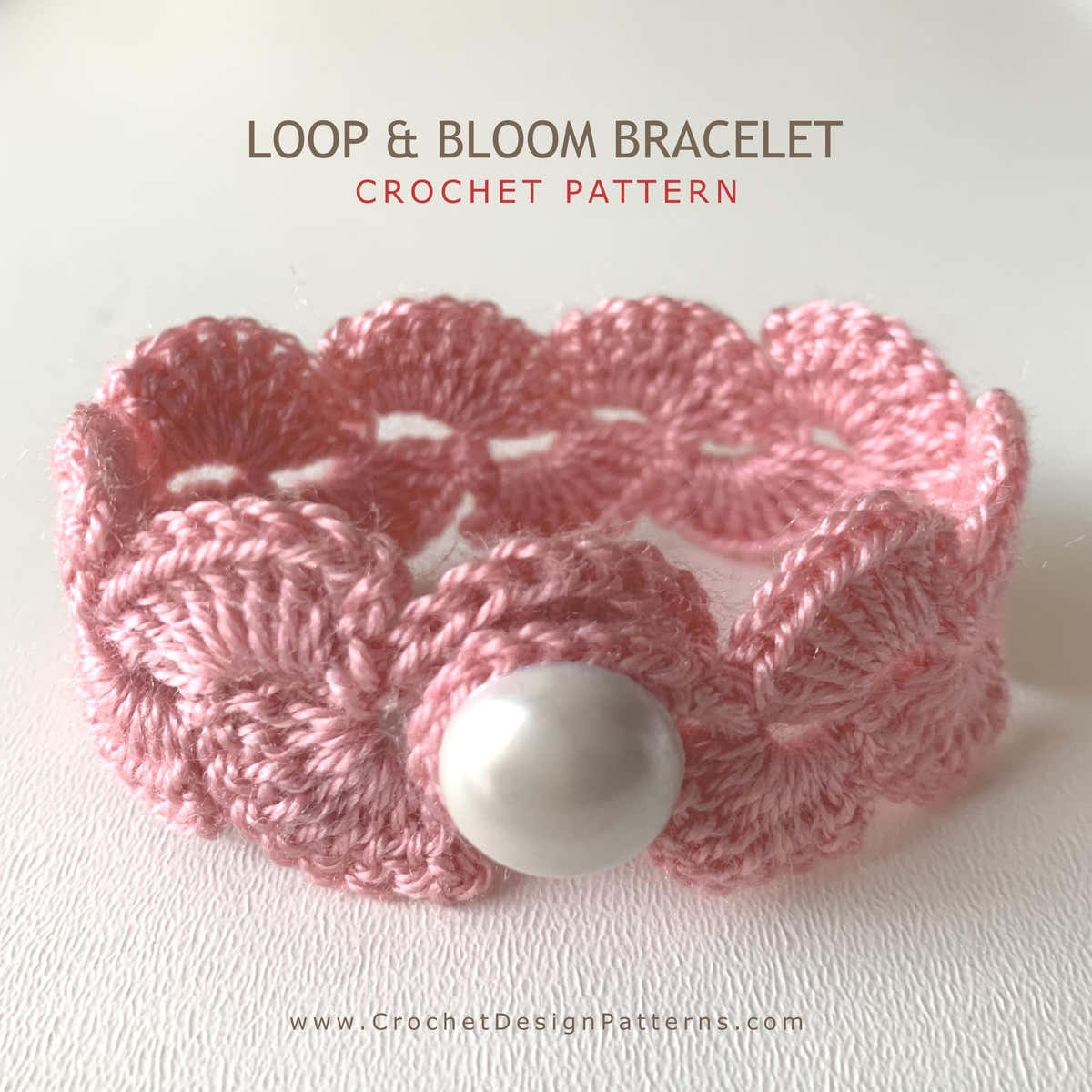 Loop and Bloom Bracelet  – Easy Beginner | Crochet Pattern
