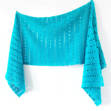 Hot Spring Sideways Shawl