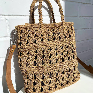 Twisted raffia Tote bag