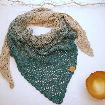 Wende-Beanie und Dreieckstuch im Set WOOLY- No.186S