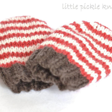 Stripe Baby Mittens