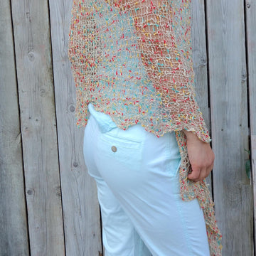 Confetti Asymmetrical Poncho