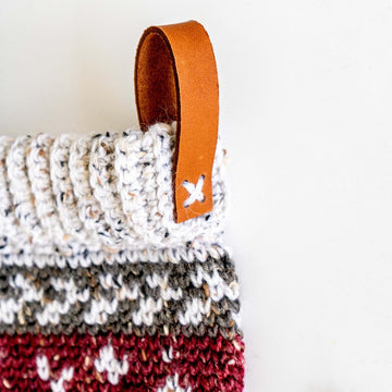 Prancing Deer Crochet Stocking