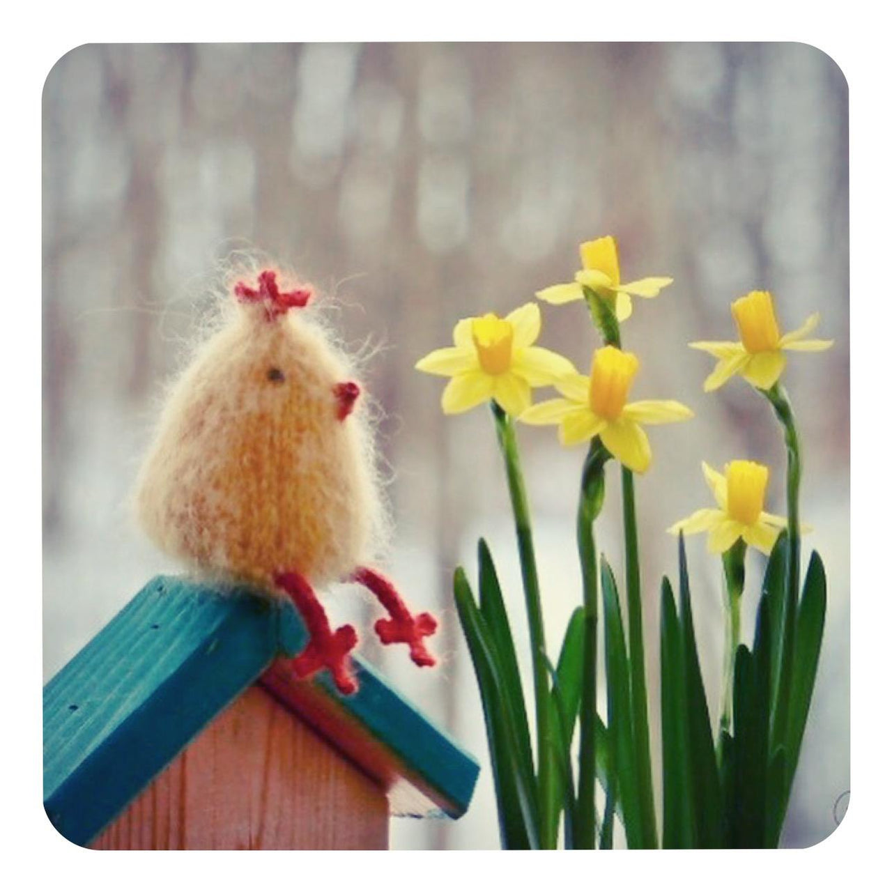 Easter chick and a Small festive garland
