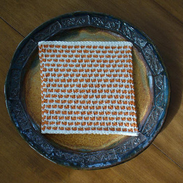 Tunisian Crochet Terracotta Cloth