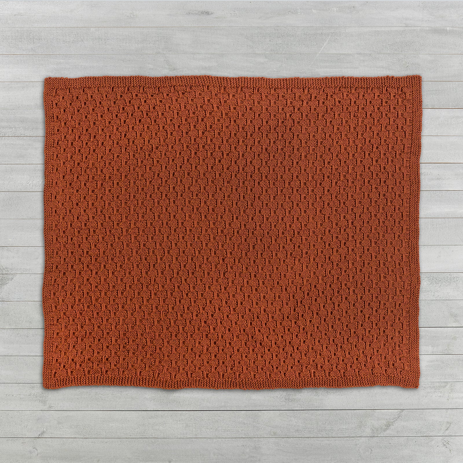 Sunrise Mountain Blanket & Pillow - Knitting Pattern for Home in Tahki Yarns Superwash Merino Bulky