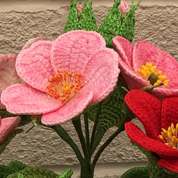 Rugosa Rose Crochet Pattern