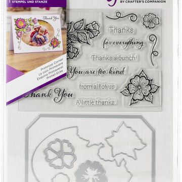 Crafter's Companion Gemini Stamps & Dies - Primrose Corner Photoframe & Wallet