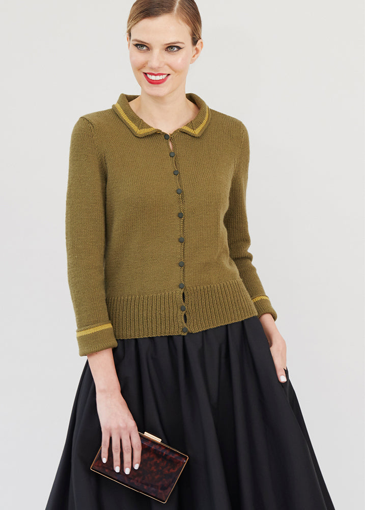 Romane Cardigan - Knitting Pattern For Women in Debbie Bliss Baby Cashmerino