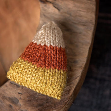 Knitted Candy Corn Stuffie