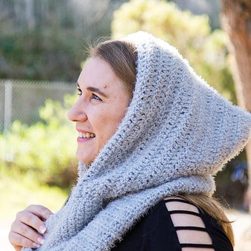 Hooded Infinity Scarf with Pockets
