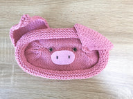 Glasses holder pig oval basket