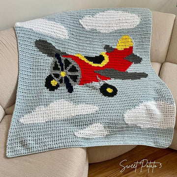 Airplane Baby Blanket