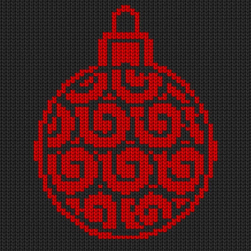 Christmas Ball Motif Intarsia Chart