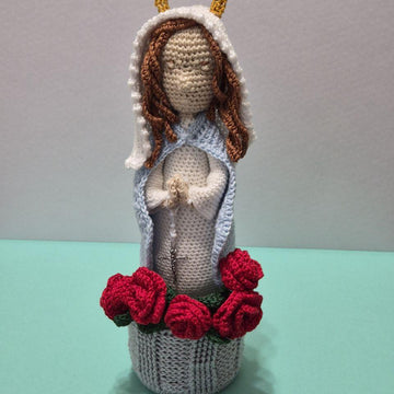 Virgin Mary with roses