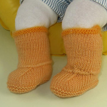 Baby Fur Trim Pull On Booties
