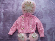 Lace and ribbon cardigan