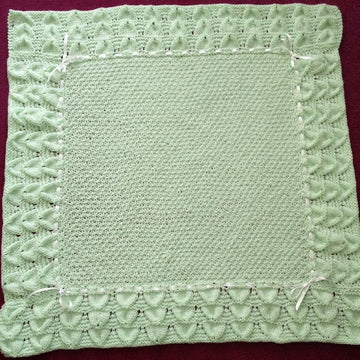 BLUEBELL IN ARAN  Baby Blanket