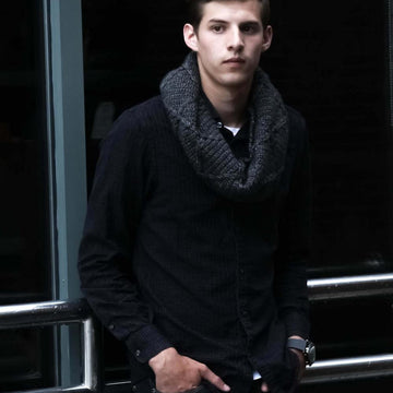 Diamond Cable Cowl for Men