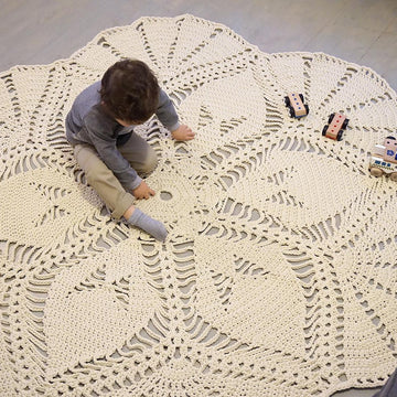 Crochet pattern Rug LIFE IS A FLOWER