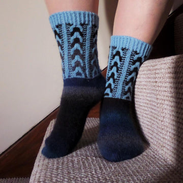 Blueberry Clouds Socks
