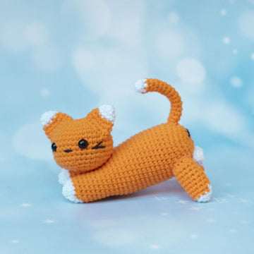 Stretching kitten