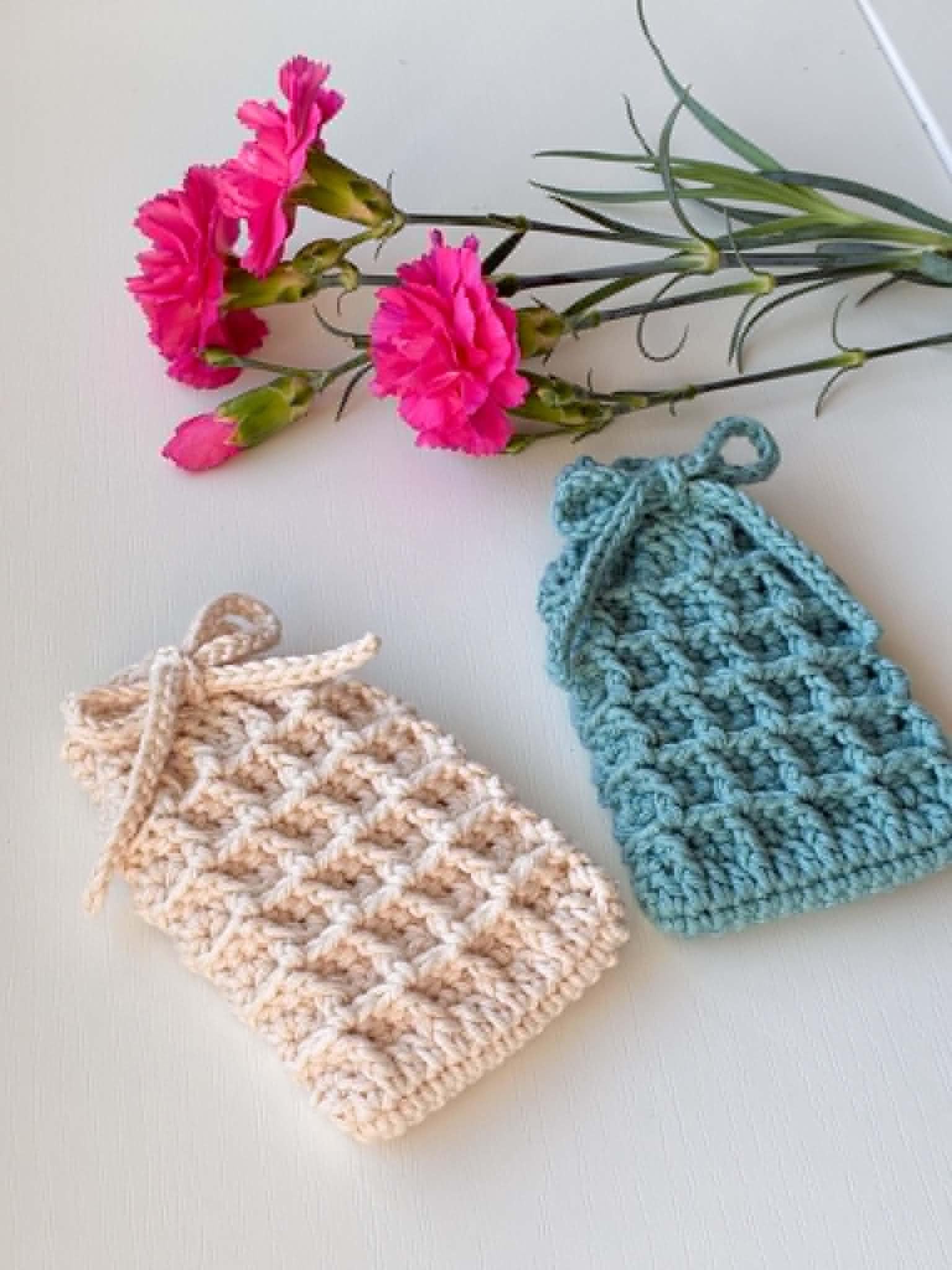 Waffle Stitch Soap Saver Bag