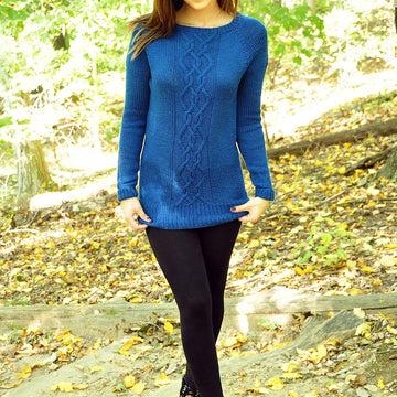 Sweater Weather Raglan Cable Knit Dress