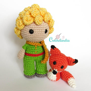 The Little Prince and the Fox amigurumi doll - crochet pattern by Crochelandia