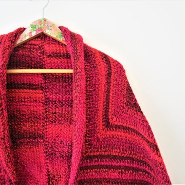 Mitered Squares Cocoon Shrug