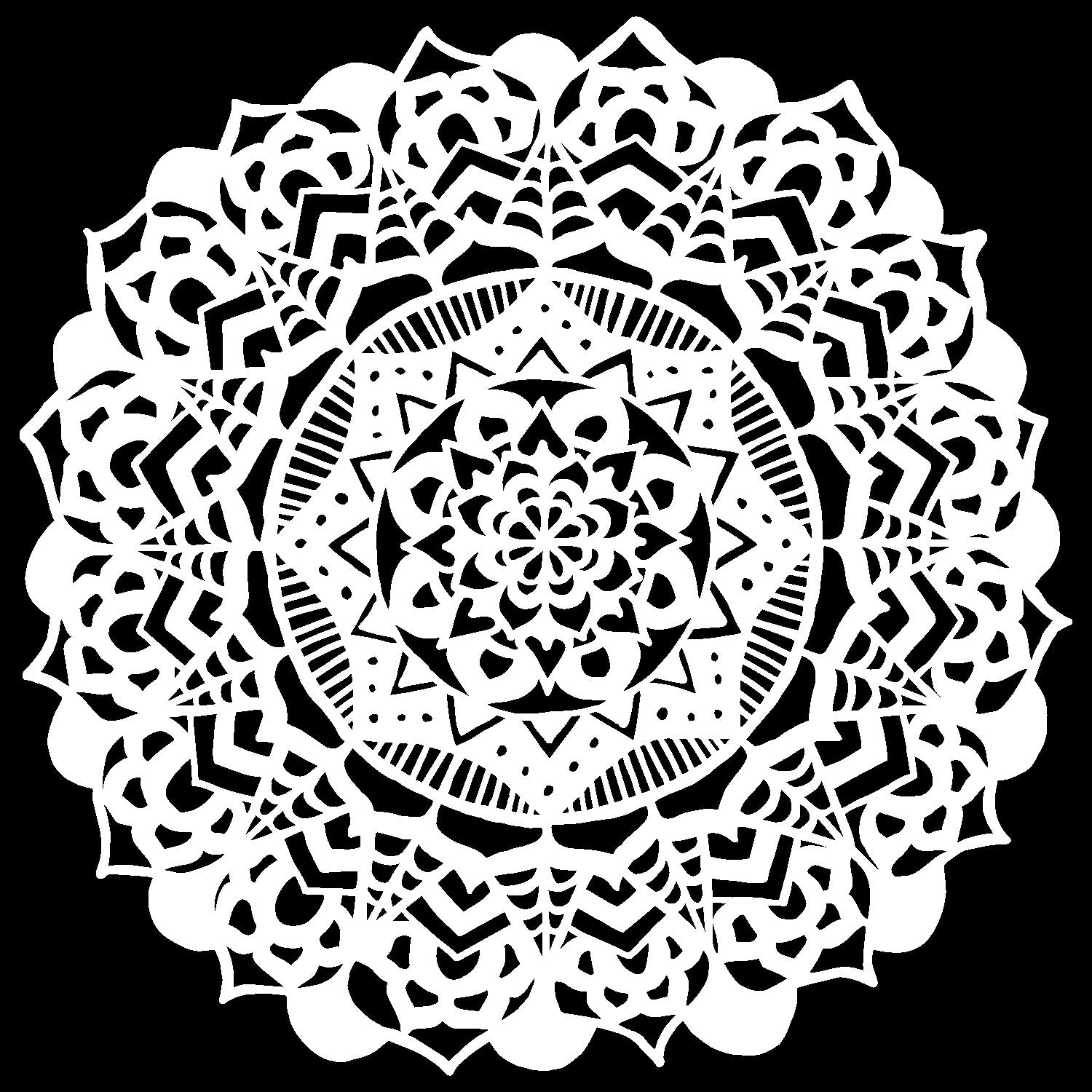 The Crafter's Workshop Crafter's Workshop Template 12"X12" - Fancy Mandala