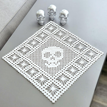Skull and Spider Doily