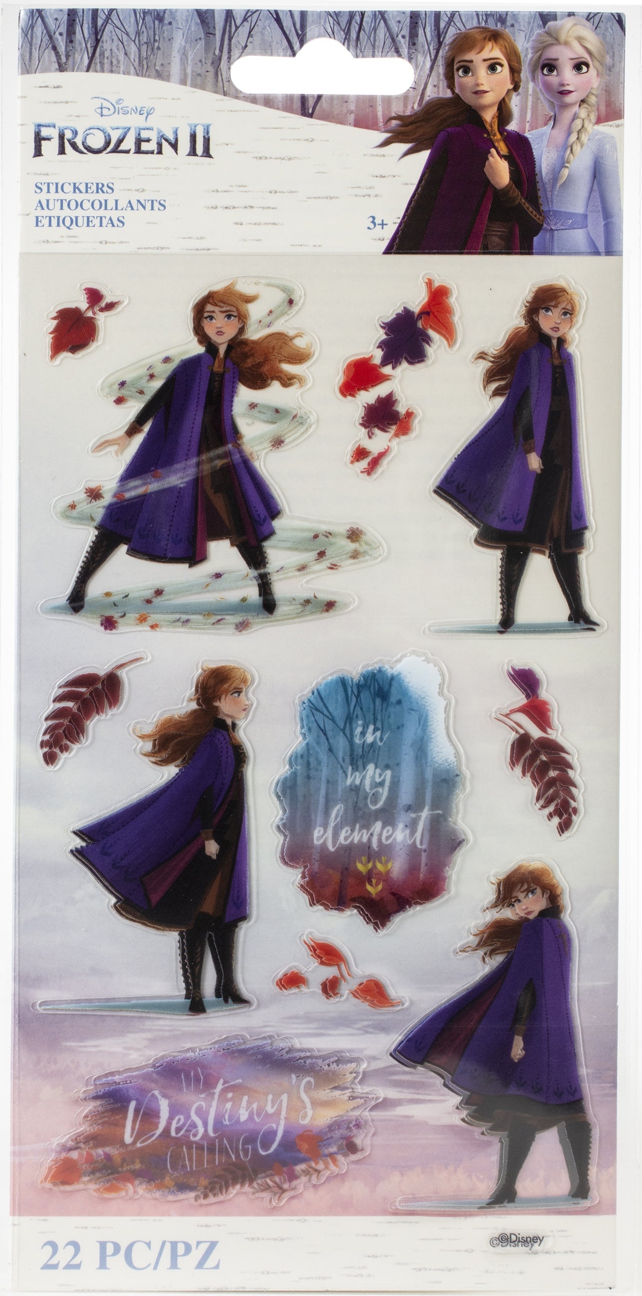 EK Success EK Disney Frozen II Stickers 2/Sheets - Anna