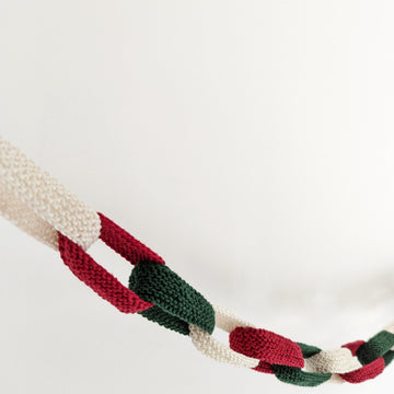 Knitted Christmas Decoration - Paper Chain Christmas Bunting