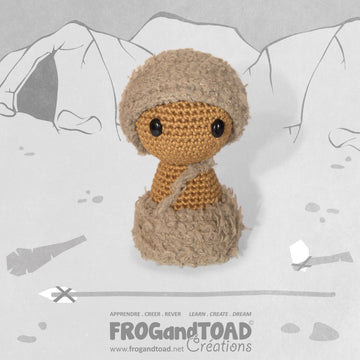 Stone Age - Caveman Woolly Mammoth Fire Ice Prehistoric - Amigurumi Crochet