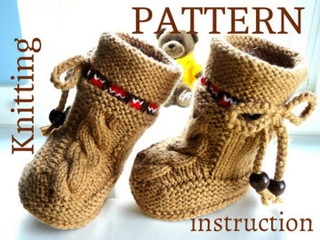 Baby Uggs Baby Booties Hans Pattern by Elena Mitchell
