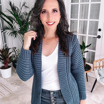 Autumn Wheat Crochet Cardigan
