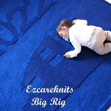 Big Rig Blanket Knitting Pattern