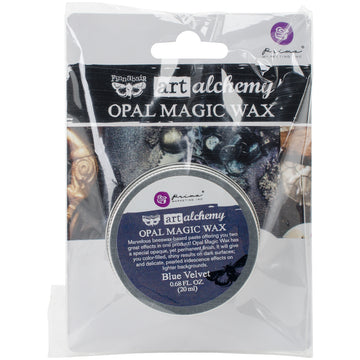 Prima Marketing Finnabair Art Alchemy Opal Magic Wax .68 Fluid Ounce - Blue Velvet