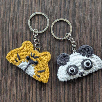 Keychain Panda Tiger